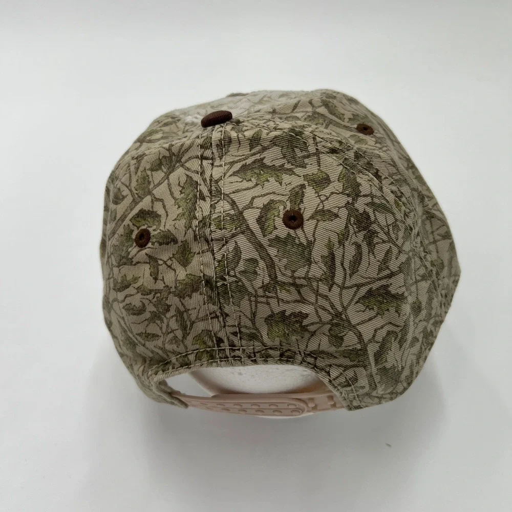 Eat‎ More Fast Food Deer Hunting Camo Trucker Hat Brown Distressed Snapback Cap
